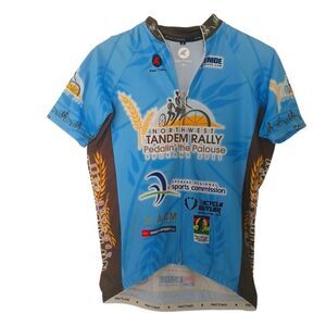 Pactimo Vintage 2011 Cycling Jersey Full Zip Northwest Tandem Rally Washington